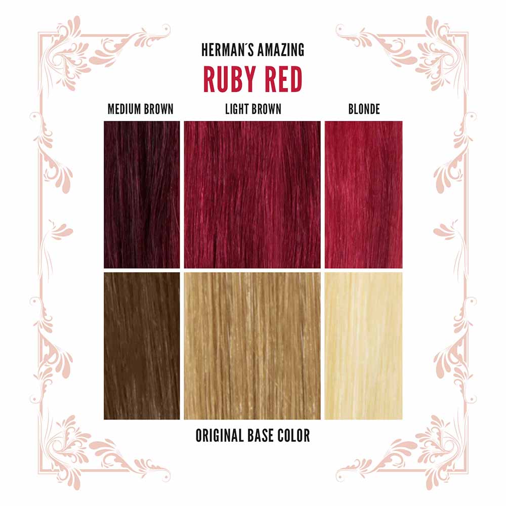 Hermans Amazing Haircolor - Ruby Red Coloration semi permanente - Rouge
